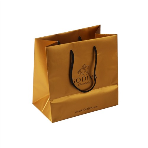 Printed logo Artpaper with Ribbon rope Luxury shopping bag