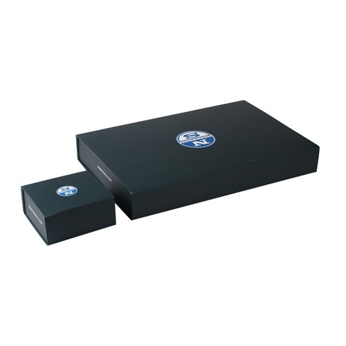 Printed logo Specialty paper+chipboard with Magnetic closure Promotional gift box