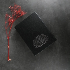 Printed logo Artpaper+chipboard with Velvet+EVA insert Perfume gift box