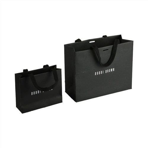 Specialty paper with Cotton Ribbon Luxury retail merchandise gift bags