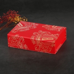 Foil glossy paper+chipboard with Magnetic closure Cosmetic packaging boxes