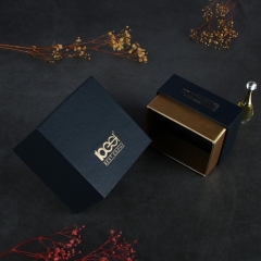 Hotstamped logo Specialty paper+chipboard Perfume gift box