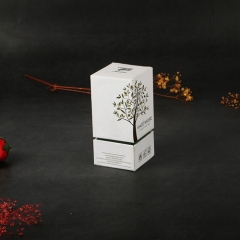 Hotstamped logo Artpaper+chipboard with Velvet insert Perfume gift box